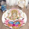 Ganesha Ronde Tapijten Voor Woonkamer Slaapkamer Tapijt Zacht фланелевой коврик в богемном стиле Kamer Tapijt Tapis домашний декор