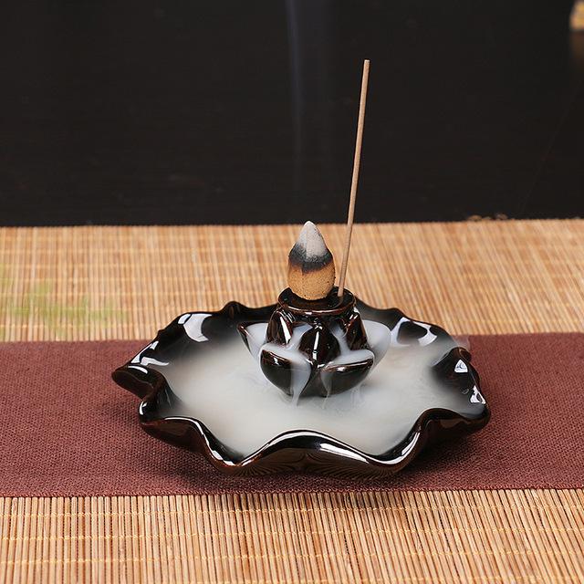 Creative Home Decor Backflow Stick Incense Burner Ceramic Censer Home Decoration Use In Home Teahouse Zen Yoga Decor -No Incense 7