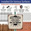 2D Flat - 1pc Square Metal Tin Sign Featuring A Barbecue Master Design, Including Icons for Meat Smoking, Pulled Pork, Grilled Chicken