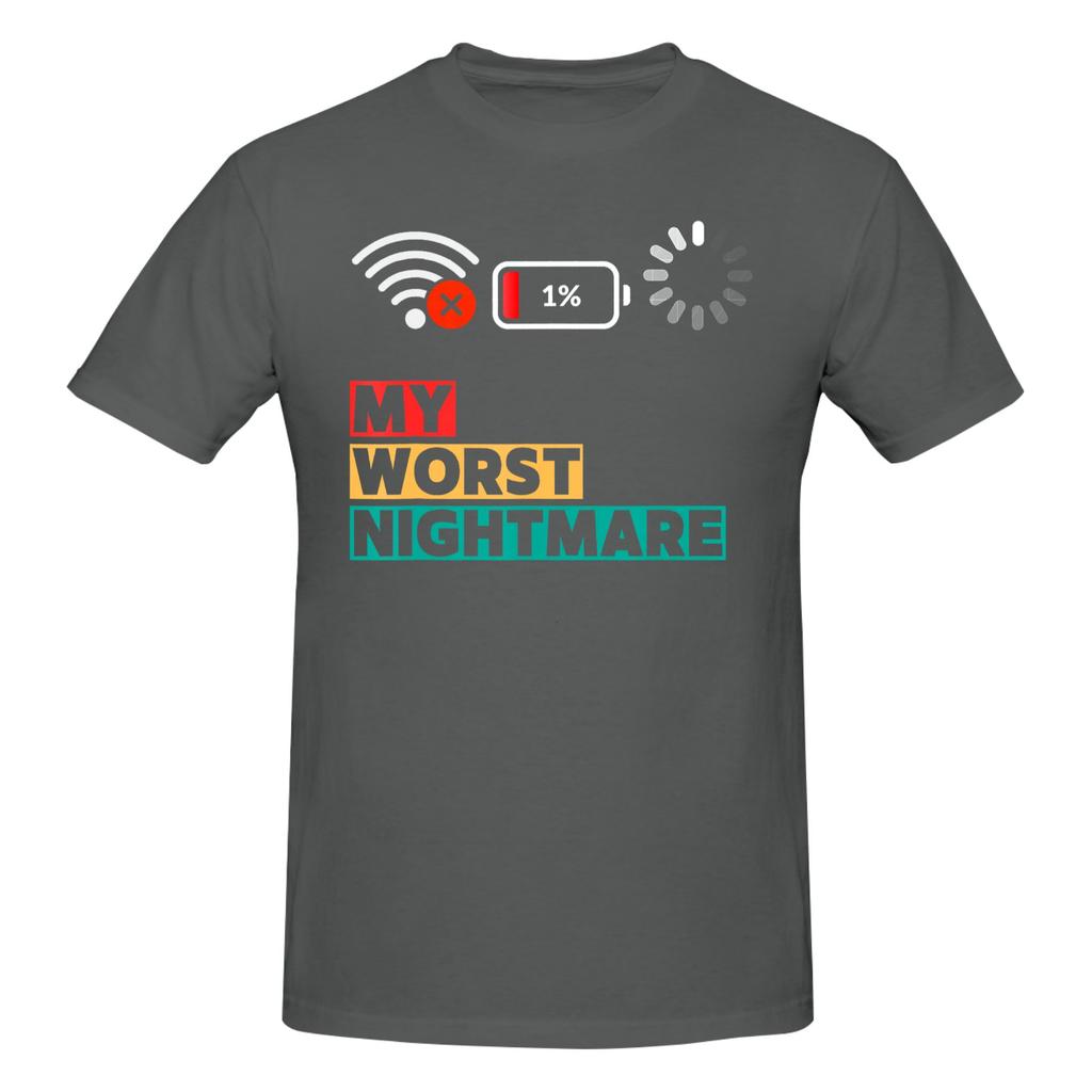 1 Piece Funny Gifts For Gamers Gamer Humor Novelty 100 Cotton Tshirt My Worst Nightmare Tees Tops For Unisex