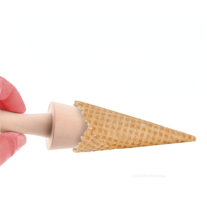 Форма для мороженого в виде яичного рулета из цельного дерева, спиральные круассаны, кремовые рожки, омлет, вафельница, форма для выпечки, кухонные принадлежности