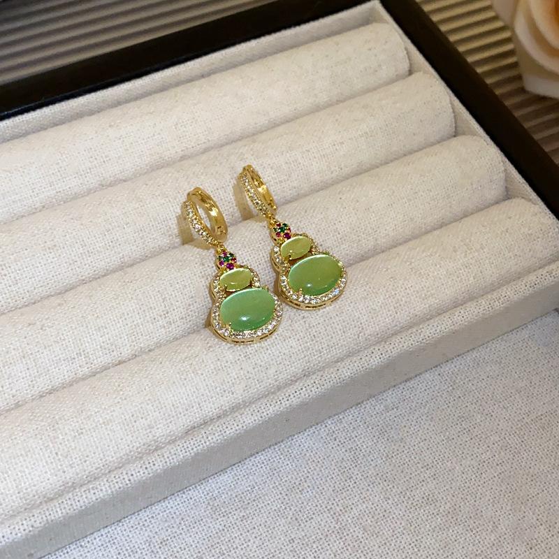 Гуофэн Серьги-кисточки с цирконом 'Серебряная игла', Ретро Легкая роскошь Высококлассные серьги-гвоздики Нишевые Универсальные серьги