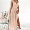 Womens Fashion Casual Maxi Dress Sleeveless Elegant Split Long Dresses Lace Party Dress
