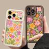 Pink Flowers Pattern Case For iPhone 17 Air 16e 16 15 14 Pro Max 13 17 Pro Max 17 Pro 17 Shockproof Soft TPU Silicone Phone Cover Funda