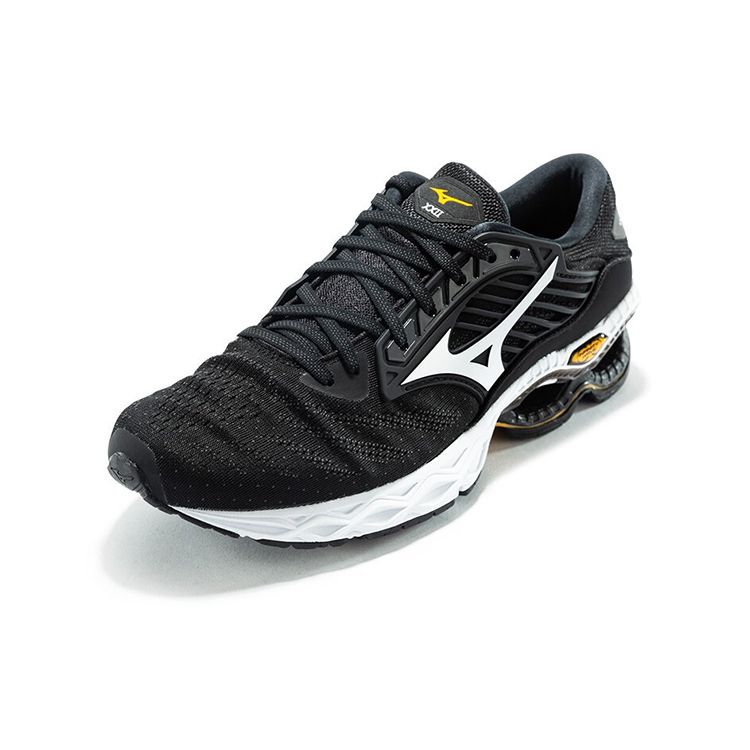 Mizuno Creation Универсальная ткань Синтетическая кожа Нескользящие Износостойкие Дышащие Низкие Кроссовки для марафона Мужские кроссовки Черные J1GC210103