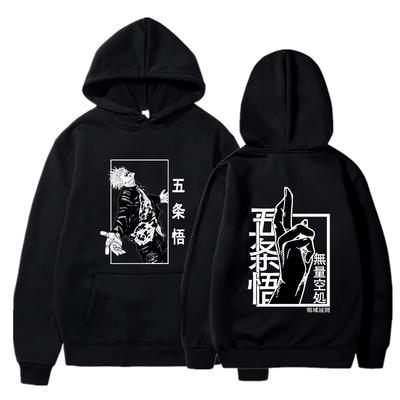 Новый осенне-зимний мужской худи Япония Jujutsu Kaisen Годжо Аниме Женская мода Унисекс Манга Годжо Сатору С графическим принтом Худи