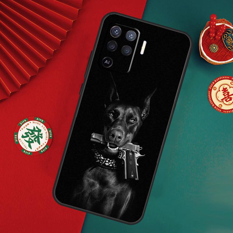 Чехол для собаки таксы добермана для Oppo A76 A16 A96 A17 A60 A40 A80 A98 A58 A78 A18 A38 A57 A74 A54 A94 A15 A5 A6 Pro