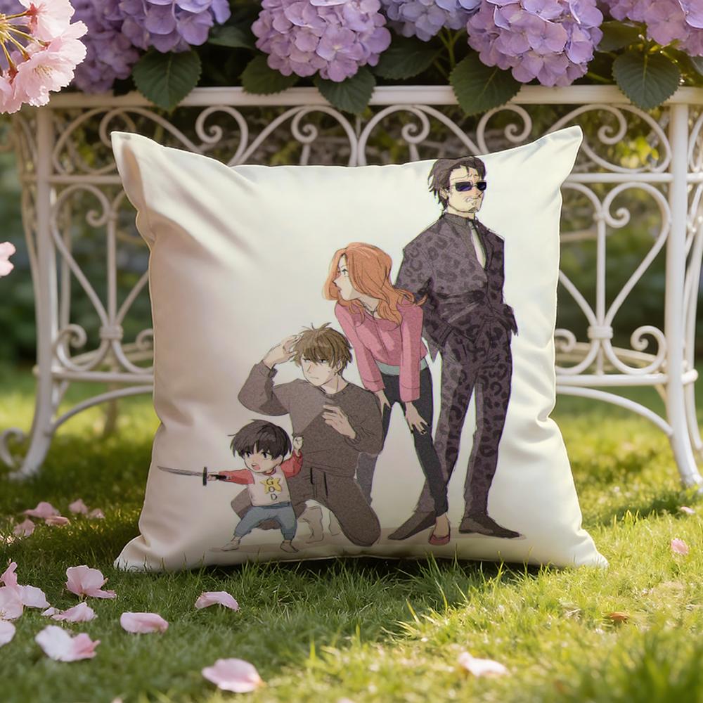K-Kotaro Lives Alone Cushion Cover Home & Car Dual-Scene Pillow Cover: Reversible for Premium Comfort