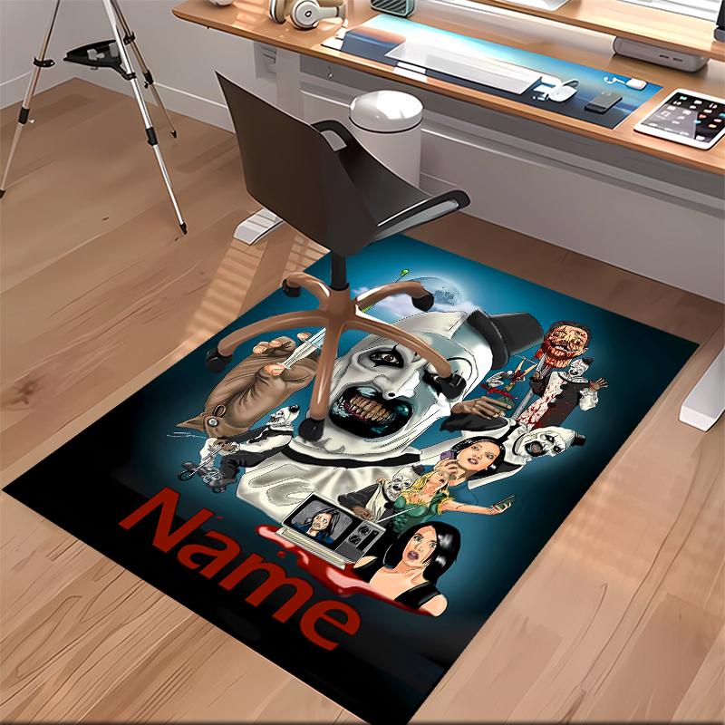Custom personalization Terrifier Print Area Rug - Soft, Washable Non-Slip Indoor Mat,Living Room,Home&Office Decorative Rug