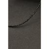 [Hazina] 2mm Black Spinel Necklace - Black Spinel