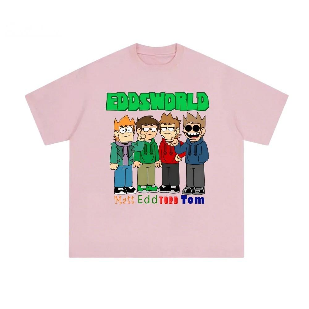 Eddsworld Футболка 2026 Новая Харадзюку Высококачественная Футболка Летняя Манга Графический Принт Футболка Хлопок Мода Удобная Футболка