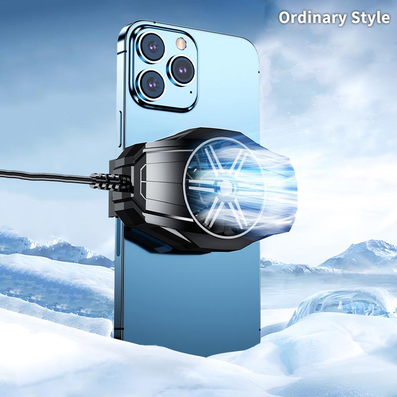 Полупроводниковый кулер для мобильного телефона, радиатор с задним зажимом для игр/прямых трансляций, кулер для телефона для iPhone Android универсальный