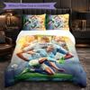 Erling Haaland Themed Bedding 3Pcs Duvet Cover Set Decorative Bed Linen For Teen Room Home Decoration