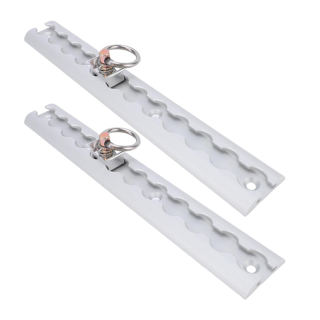 Алюминиевая L-образная направляющая 304 мм Утолщенная L-образная направляющая с крепежными кольцами для мотоциклов, квадроциклов, внедорожников, пикапов