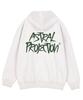 Худи на молнии оверсайз с широкими плечами и надписью 'Astral Projection Graffiti'_Овсяный