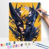 Disney Oil Painting DIY Digital Painting Wolverine Hero Portrait HandPainted Wall Art for Living Room and Entryway Decor.