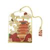 Translucent Hollow Metal Bookmark - Nanjing, Beijing, Wuhan, and Xi'an City Text Travel Souvenir