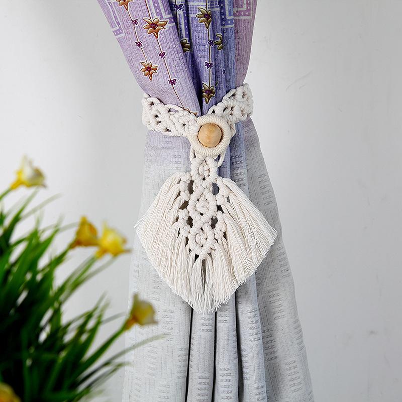 Ручной работы Шторы Дверные ремни для штор Богемные шторы Подхваты для штор Украшения для отелей Домашние шторы Ремень Веревка