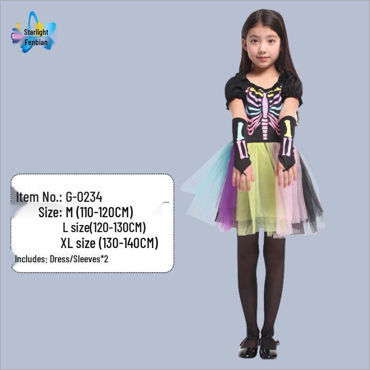 Halloween Vampire Skeleton Baron/Baroness Costume for Parties