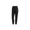 Drawstring Slim Fit Knitted Sports Pants Women Bottoms Black FM9252