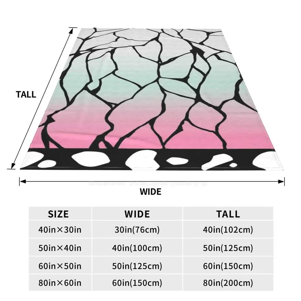 Шинобу Узор кимоно Мягкое Теплое Легкое Тонкое Одеяло Узор кимоно Демон Шинобу Kimetsu No Yaiba Шинобу Кочо Узор Шинобу