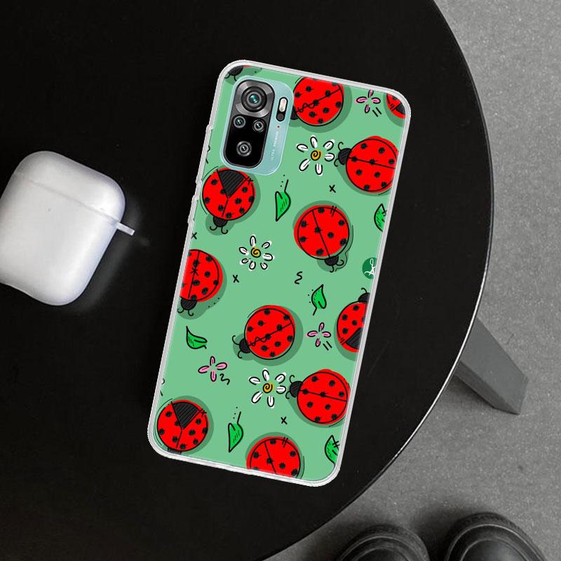 Чехол для телефона 'Семиточечная божья коровка' для Xiaomi Redmi Note 15 14 13 12 11 Pro Plus 14S 12S 11S 11T 11E 10S 10 Индивидуальный F