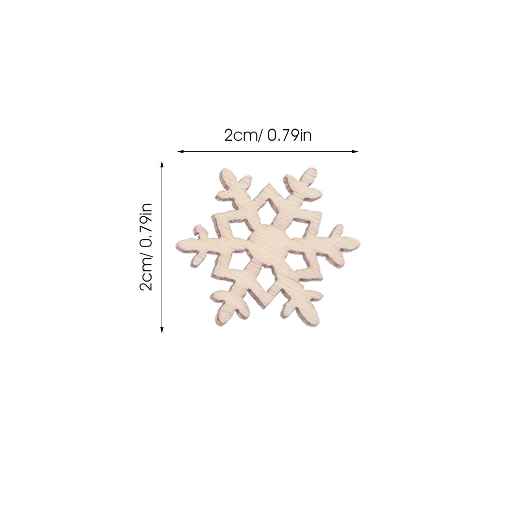 300 шт. Рождественские деревянные щепки, ломтики, деревянные вырезки, многоцелевые незаконченные поделки, аксессуары для елки своими руками