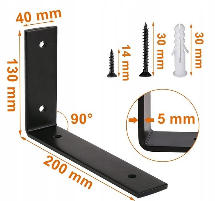 A complete set of two Miso shelf brackets