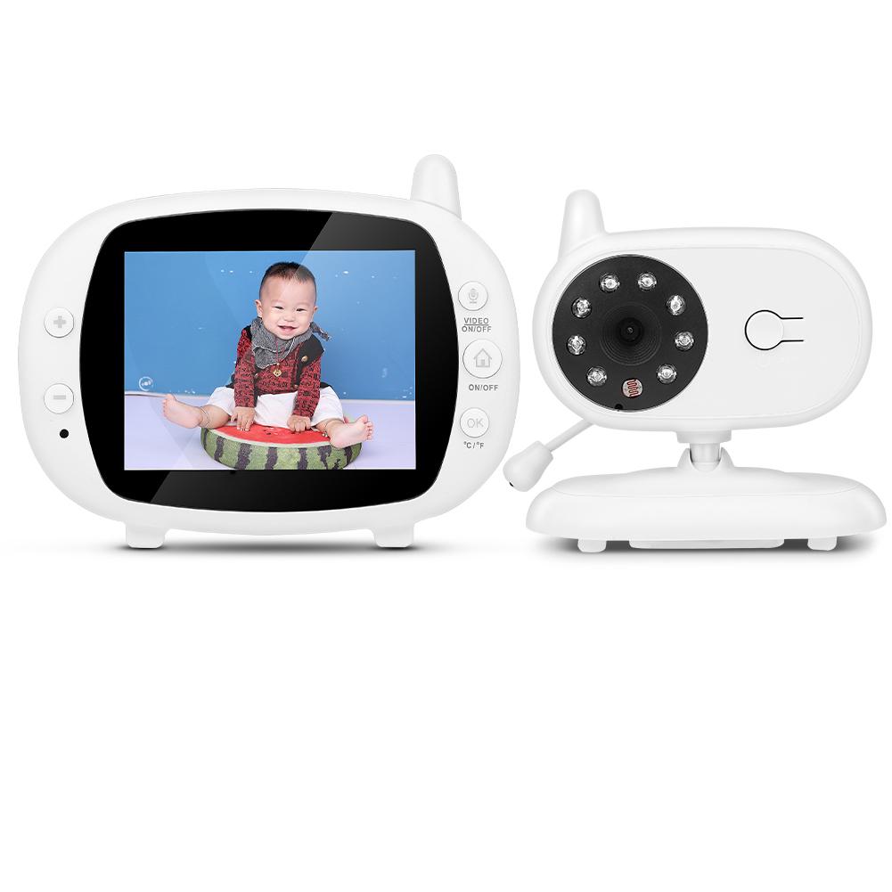 3,5-дюймовый беспроводной видеоняня, камера безопасности ночного видения, двусторонняя связь с температурой