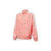 Color Block Logo Print Baseball Collar Sports Jacket Women Jacket Light-Pink 531285-26
