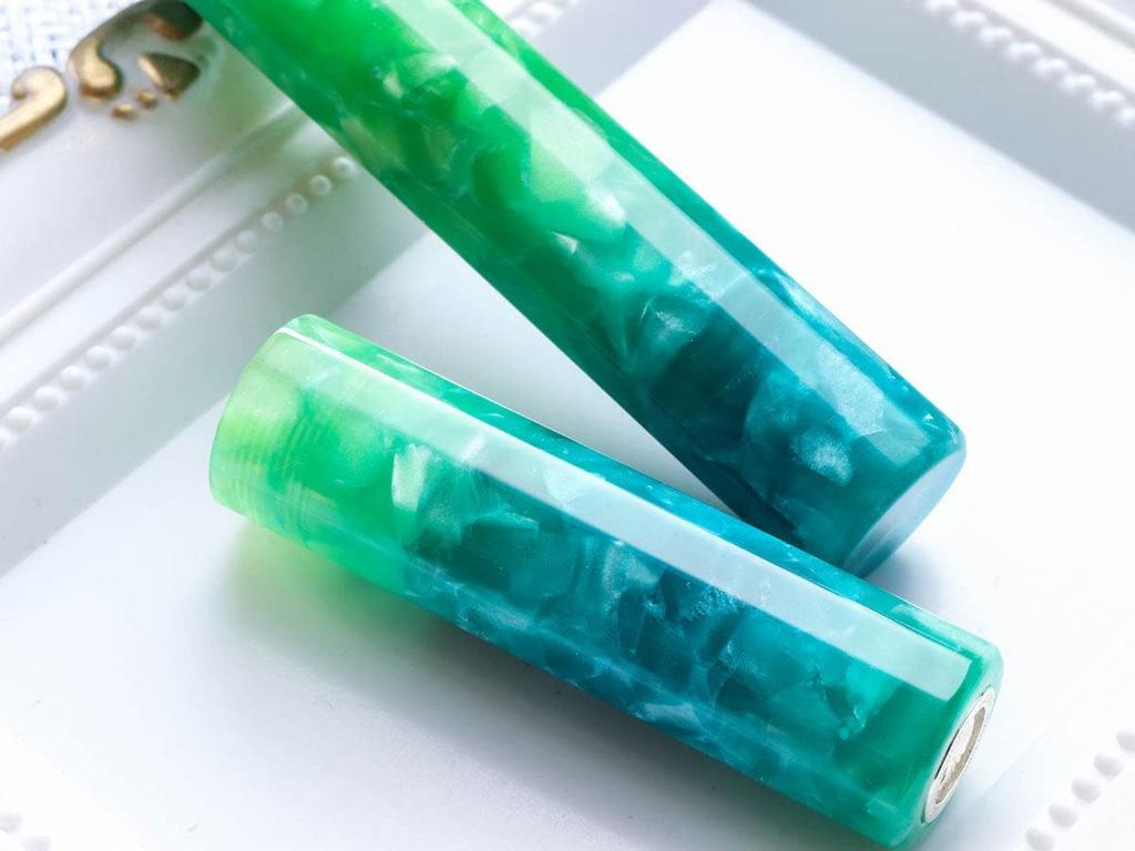WANCHER Kaleido Fountain KALEIDO Art Collection Fountain Extra Pen, Green, Shisui, 12-sided Prism, [WANCHER Pen] (EF Fine)