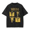 Мужская ретро-футболка из стираного хлопка рок-группы Nirvana, альбом In Utero, мужская, женская оверсайз, Y2K, с потертостями, повседневная, свободная, уличная