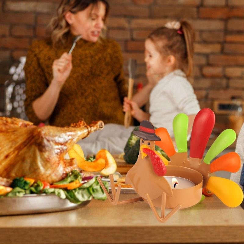 Турция Подсвечник для свечи-таблетки thanksgiving Центральные композиции Осенние украшения Домашний декор Украшения для свечей-таблеток Стол