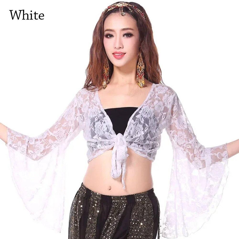 Топ для танца живота для ночного клуба, шнуровка, сценический топ, женская кружевная шаль