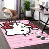 1 шт. Sanrio Hello Kitty Ковер для офиса с принтом русалки Прямоугольный коврик под стол, Идеальный декор для гостиной, спальни, кухни, Нескользящий пол