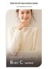 Women's Thick Cashmere Sweater - Autumn/Winter, Round Neck, Saddle Shoulder, Loose Fit, Lace Sleeve