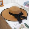 European and American fashion big-brimmed straw hat women's seaside vacation women's beach hat sun protection woven straw hat sun hat