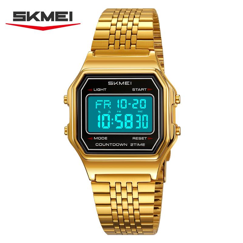 SKMEI 2465 Luxury Digital Watch for Men Women Unisex Electronic Mens Wristwatches LED Display Outdoor Sport Reloj Hombre