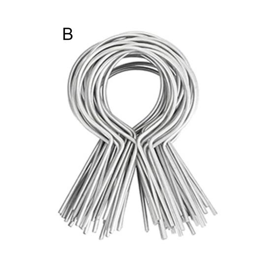 100 шт. оцинкованных зажимов для проволоки для забора, простая установка, надежные металлические зажимы для столбов забора для любителей делать все своими руками