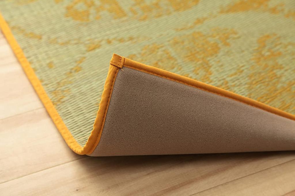 IKEHIKO Igusa Kitchen Natural Dessert Made in Lemon 60 x 120 cm Mat, Materials, Design, Japan, Stain-Resistant, Urethane, Casual, Fruit, Design,