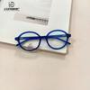 Anti-Blue Children'S Optical Mirror Round Frame Retro Fashion Student Glasses Tr90 Computer Flat Mirror