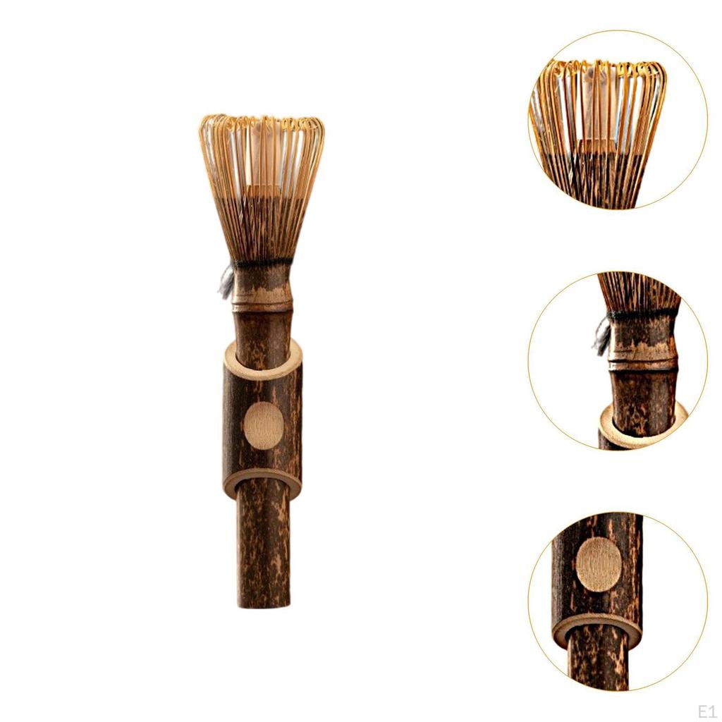 Венчик для заваривания чая Матча Часен из бамбука, бытовая принадлежность ручной работы с длинной ручкой