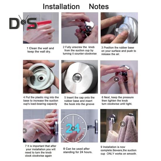 4 шт. настенных крючков, нержавеющих, устойчивых к коррозии, легко устанавливаемых, из нержавеющей стали, водонепроницаемых, с присоской, не требующей сверления, крючков для халатов и пальто