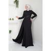 Women's Clothing Evening Dress Fashion Sequined Cape Hijab Fish Evening Dress 2711 Black