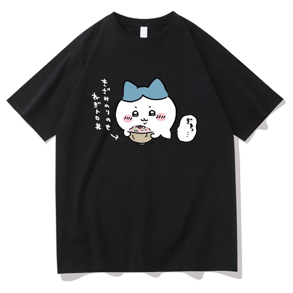 Cute Chiikawa T Shirt Unisex Harajuku Aesthetic Graphic Kawaii Tshirt Unisex Anime Cartoon Funny Streetwear Cotton Tee Shirt Korea