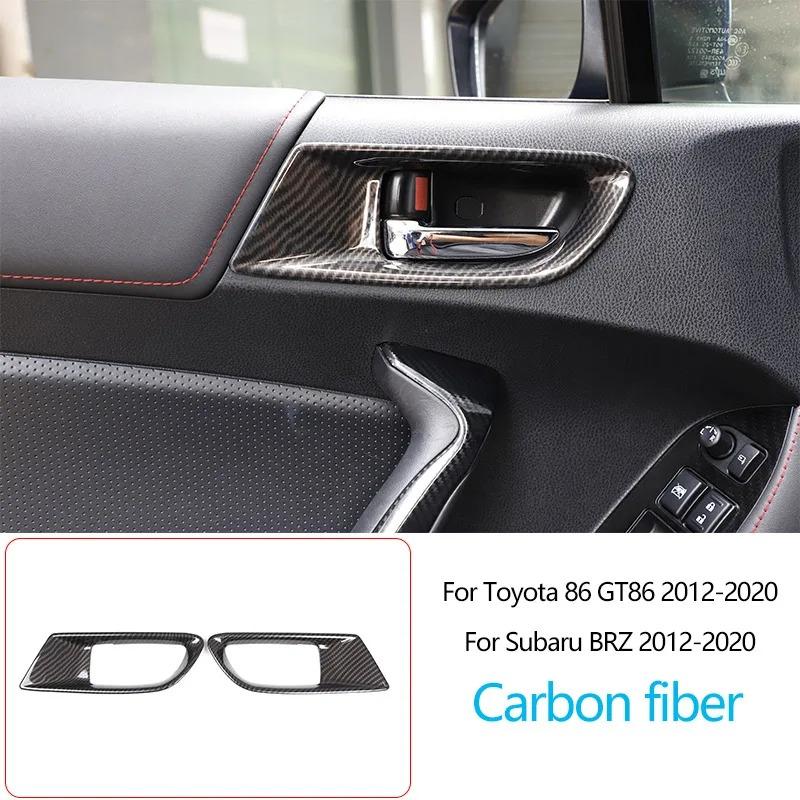 Для Toyota 86/Subaru BRZ 2012-2020 ABS Карбоновое волокно Комплект для интерьера Накладка на панель приборов Центральную консоль Панель переключения передач Накладки Наклейки