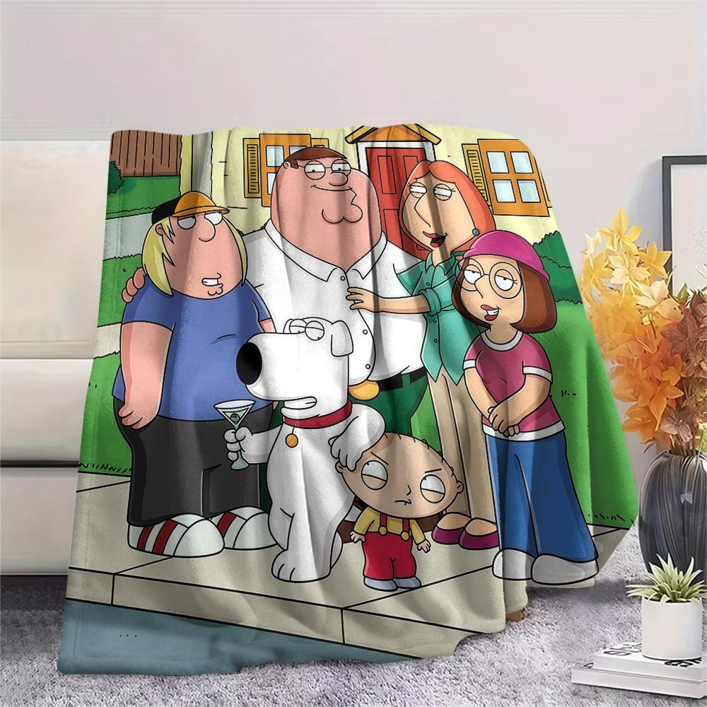 Family Guy Flannel Blanket, High quality Comfortable for All Seasons, Home Decor, Warmth and Comfort
