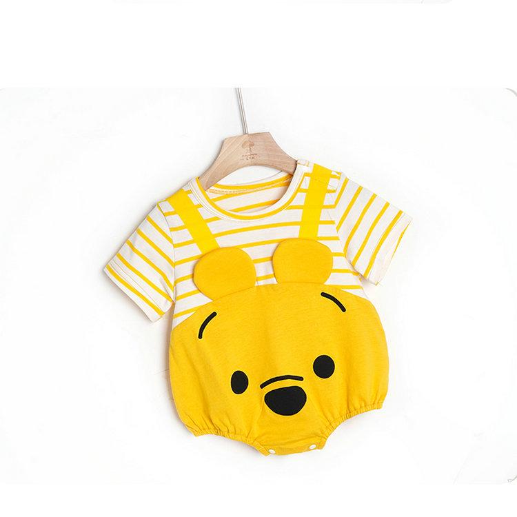 Летний ромпер с коротким рукавом для младенцев и малышей - Милый наряд-обертка для новорожденных