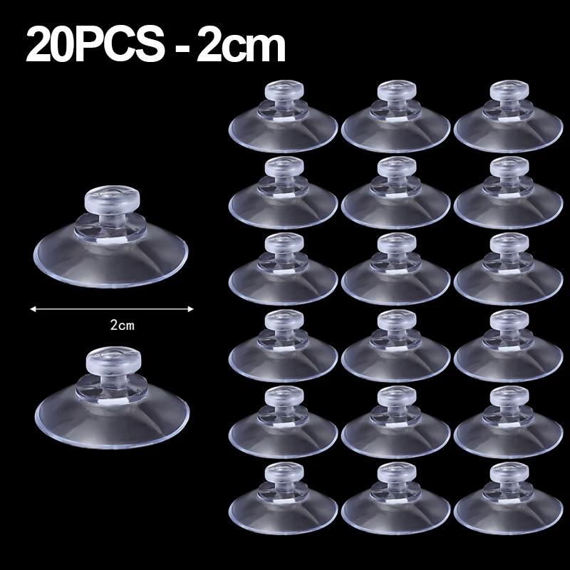 Mushroom Head Clear Suction Cups PVC Adhesive Sucker Holders Hanging Hooks Home Organizer Suction Pads Window Glass Table Decor