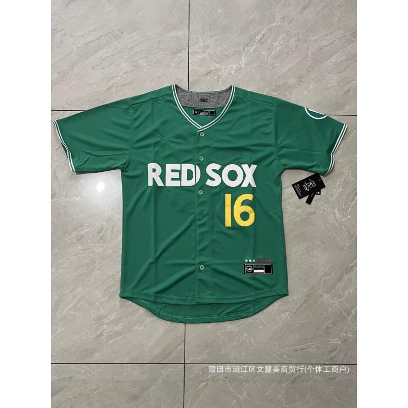 Boston Red Sox Green City Connection Limited Edition Baseball Jersey With Embroidered Numbers 2 11 16 34